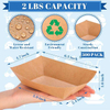 Paper Food Tray, Disposable Brown 2 Pound Food Boat and Lattice Wax Paper Deli Lining Paper Oktoberfest Carnival