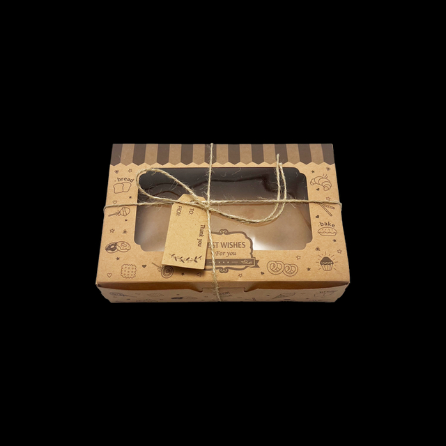 Baked Packaging Box for Mooncakes Cake and Desserts for Takeout It Comes with String and Labels Food Box