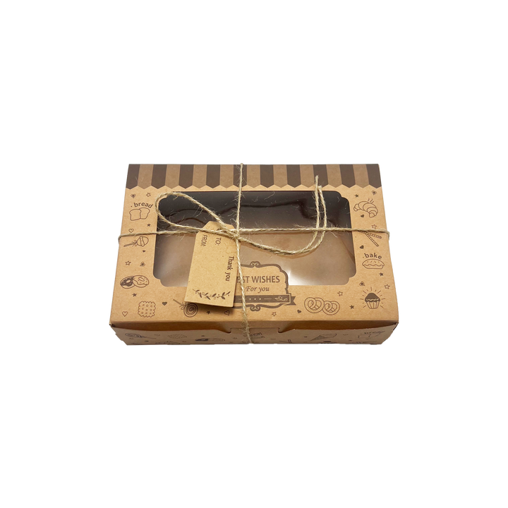 Baked Packaging Box for Mooncakes Cake and Desserts for Takeout It Comes with String and Labels Food Box