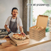 Kraft Corrugated Cardboard Pizza Boxes for Pizza Taco Cookies Custom Pizza Boxs