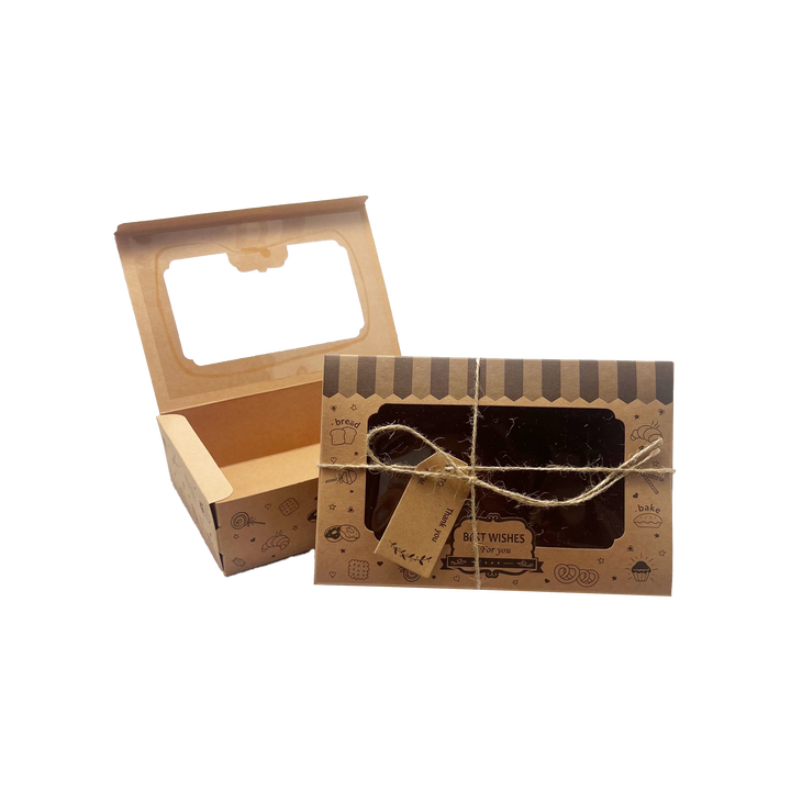 Baked Packaging Box for Mooncakes Cake and Desserts for Takeout It Comes with String and Labels Food Box