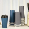 100 Pack 20 oz Disposable Paper Coffee Cup with Lid, Water, Juice, or Tea. Hot Paper Coffee Cups for Home Restaurant Store