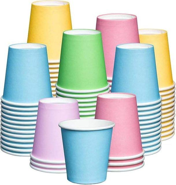 Small Paper Cup Disposable Mini Bathroom Gargle Cup - Various Colors Custom Paper Cup