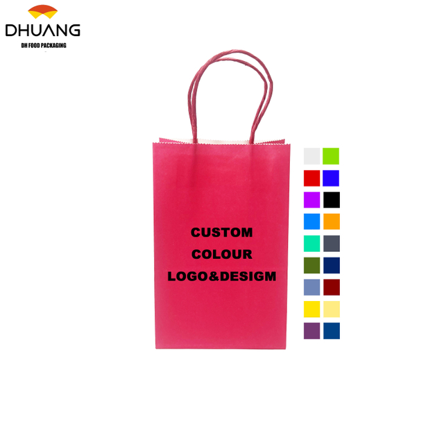 Colored Leather Handbag with Paper Liner for Packaging Candy-colored Gift Bags Shopping Bag