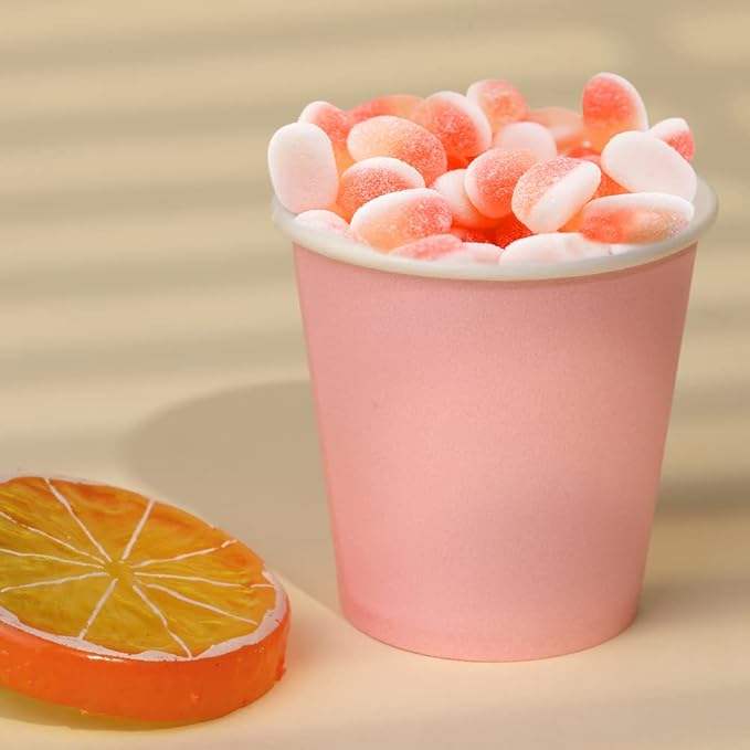 3 oz Red Mouth Cleaner Disposable Bathroom Cup for Birthday Parties and Picnics Paper Cup