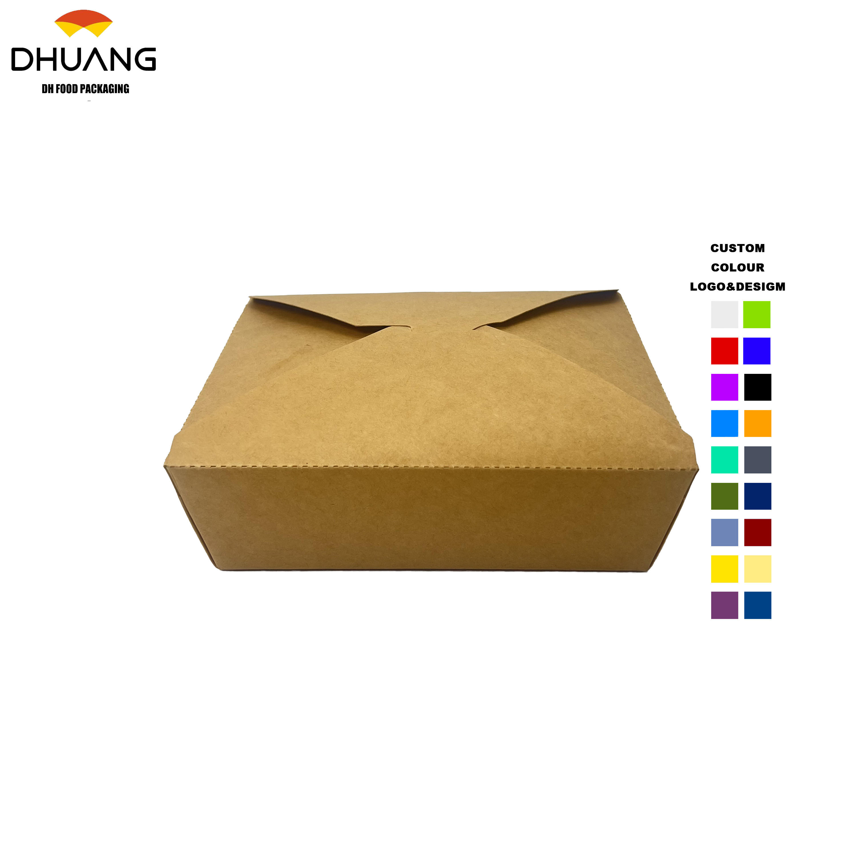 Customized Printing of Food-grade Material Packaging Boxes for Use in Packaging Takeout Boxes Food Box