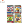 Hang-a-lace Coffee Bag with Retro Shuttle Pattern Moisture-proof Coffee Powder Packaging Food-grade Coffee Bags