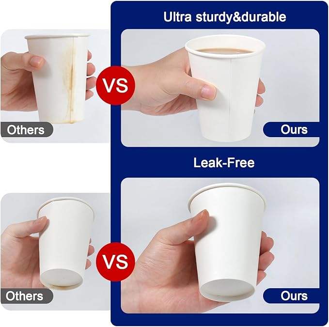 Disposable Paper Cup Hot and Cold Drink Drinking Cup Suitable for Parties Offices Activities Paper Cup