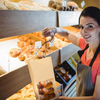 Windowed Bread Bag That Can Be Resealed and Has a Label Lock for Bread Storage Leather Paper Custom Bread Bags