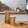 Disposable Paper Cup, Hot Coffee Cup Brown Unbleached - Eco-friendly Cup