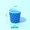 Disposable Blue Paper Gargle Bathroom Cold Drink for Parties Home and Office Custom Paper Cups