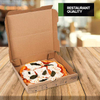 Recycled Cowhide Pizza Box with Built in Plate and Convertible Storage Container Eco-friendly Pizza Box Custom Pizza Boxs