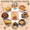 50 Pack Paper Bread Bags for Homemade Bread Sourdough Bakery Bags With Window Custom Bread Bags