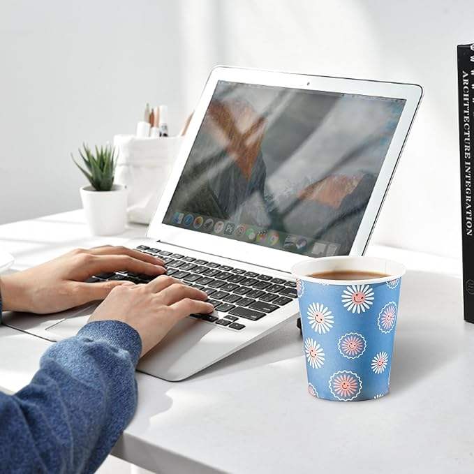 8 oz Disposable Paper Cups Hot Cold Drink Paper Drinking Cups Paper Coffee Cup