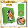 Mini Green Square Cardboard Ninja Decorated Birthday Celebration Party Supply Custom Pizza Boxs