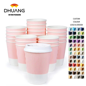 80 Sets of 12 oz Disposable Coffee Cups with LIDS Resealable LIDS Prevent Leaks Travel Insulated Hot Drink Cups