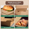 Clamshell and Vent Clamshell Containers, Recyclable Cardboard Boxes Catering Disposable Packaging Boxes Burger Box