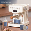 Navy Floral Disposable Paper Cups for Hot/Cold Beverages Stylish Coffee Cups for Parties Picnics Travel Events