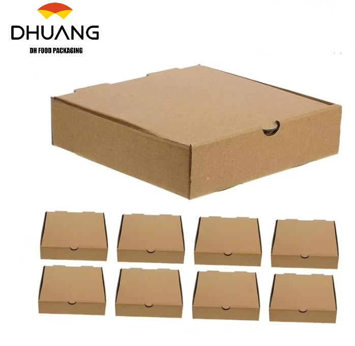 Brown Kraft Paper Box Party Gift Box Tray Container Takeout Container Custom Pizza Box