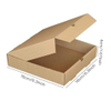 Kraft Corrugated Takeout Cardboard Box Takeout Food Container Pizza Cake Cookies Food Packaging Custom Pizza Box