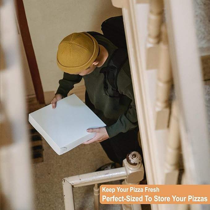 White Cardboard Pizza Box Sturdy Homemade Pizza and Crafts Custom Pizza Boxs
