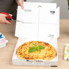 Corrugated Takeout Box - Newsprint and White Paper Takeout Box Oil Resistant Disposable Custom Pizza Boxs