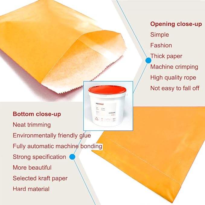 Customizable Size Genuine Leather Gift Bag Suitable for Food Packaging Applicable to Pizza Cookies Bread Oil-proof Paper Bag