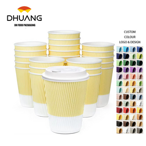 Disposable Coffee Mug with Lid 12 oz to Go Coffee Mug with Resealable Lid for Travel-insulated Hot Drinks Coffee Cup