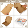 White Kraft Corrugated Pizza Cardboard Food Container Delivery Box Pizza Cake Cookies Custom Pizza Boxs