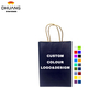 Portable Cowhide Paper Bags - Simple Gift Bags with Multi-color Customizable Printing of LOGO Shopping Bag