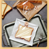 Hot sealed Bread Bag with Window Suitable for Egg Sandwiches Donuts Biscuits Packaging Custom Bread Bags