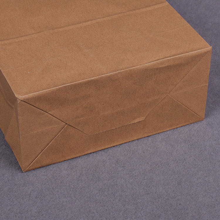 Customizable Heavy-Duty Tear-Resistant Kraft Paper Bags Retail Packaging Logo Printing Available Various Colors Shopping Bags