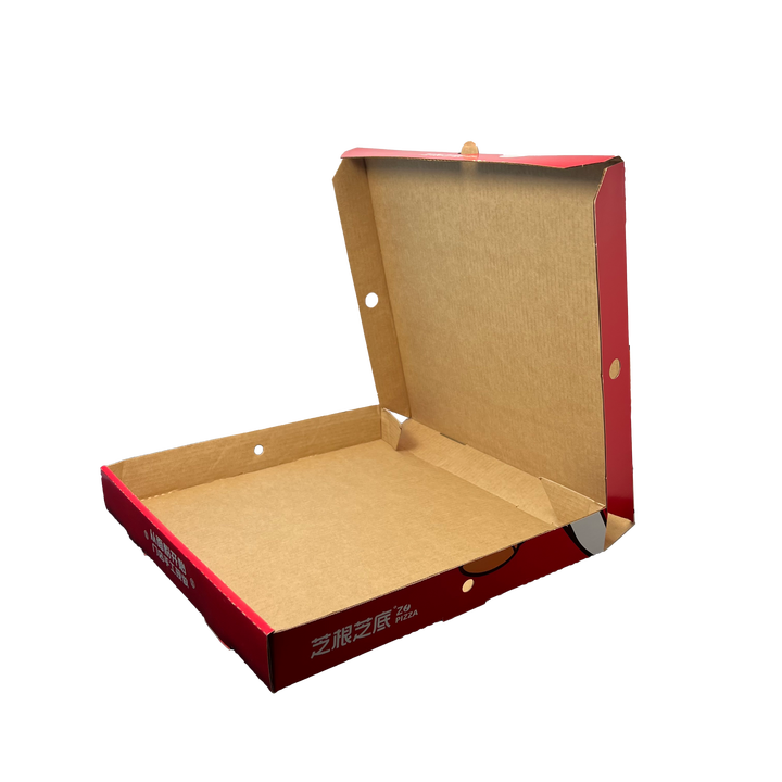 Factory Direct Design and Printing Folding Restaurant Takeout Kraft Paper Corrugated Box Packaging with logo CUSTOM Pizza Box