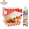 5 Pound Paper Food Tray Disposable Red Check Oil Resistant Party Picnic Carnival, Corn Chips.