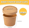 Paper Soup Bowl Soup Containers Disposable and Biodegradable Cups for Hot Drinks and Ice Cream CUSTOM Paper Cup