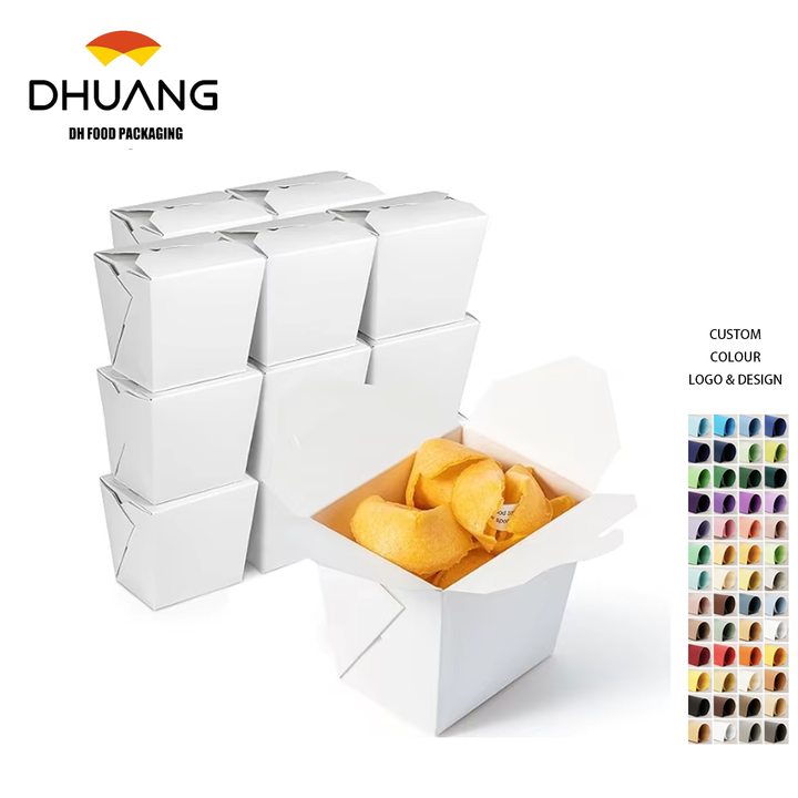 32 oz Paper Soup Container with Lid Disposable Paper Food Cup White Ice Cream Bowl Paper Food Storage Food Box