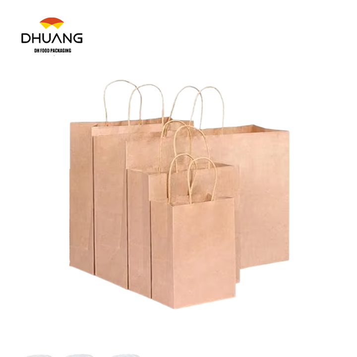 Gift Bag Paper Bag with Handle Kraft Shopping Lunch Custom Paper Bags