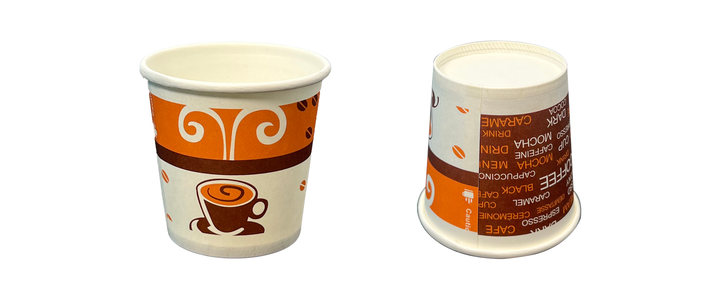 Disposable White Paper Coffee Cups Hot/Cold Beverage Drinking Cups for Parties Picnics Travel Events
