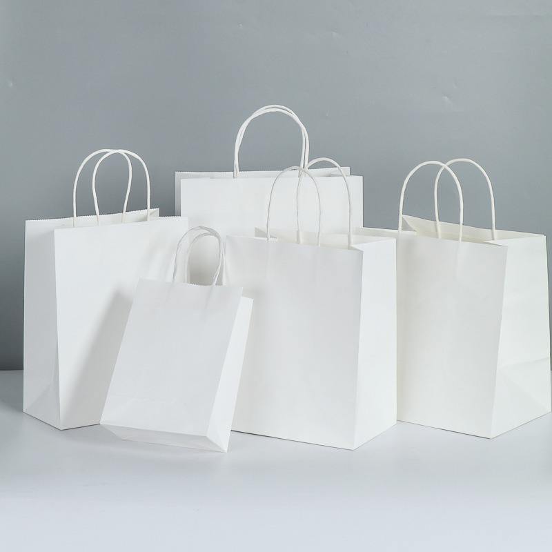 Spot Milk Tea Coffee Kraft Paper Bag Custom Wholesale Clothing Store Gifts Kraft Paper Bag Printed logo