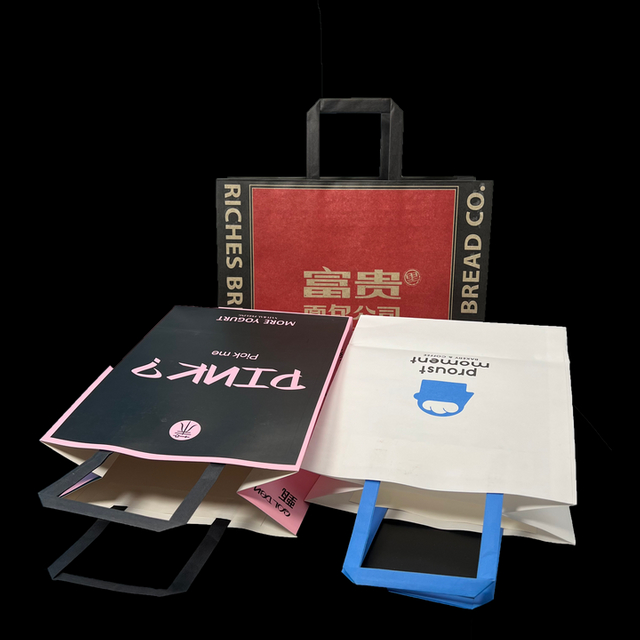 Kraft Paper Bags for Shopping and Grocery Stores Custom Sizes Kraft Paper Bags with Logos Brown Customizable logo Shopping Bags