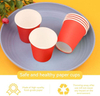 Red Paper Cups Mouthwash Disposable Bathroom Small Paper Birthday Parties Picnics Custom Paper Cups