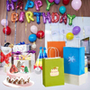 Paper Gift Bag with Handle, 5.8 "x 3.2" X 8.25" Kraft Paper Party Gift Bag, Suitable for Child's Birthday (8 Colors)