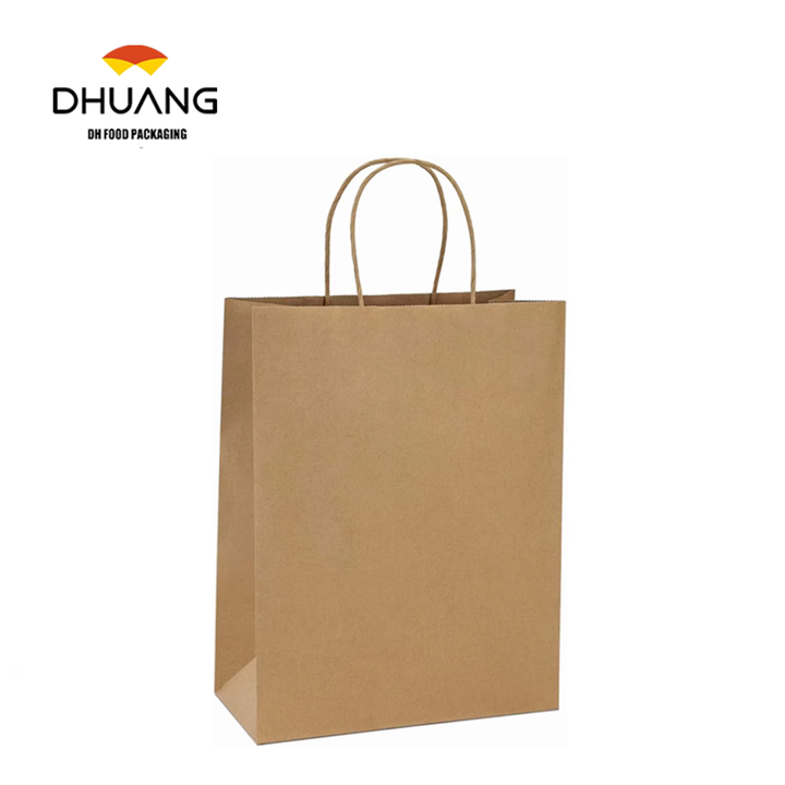 Wholesale Kraft Paper Gift Bag for Weddings and Parties for Gifts Shopping Bag