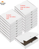 White Pizza Box for Homemade Pizzas and Crafts Homemade Cookies Taco Custom Pizza Boxes