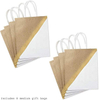 Brown Kraft Paper Gift Bags for Easter Birthdays Mother's Day Weddings Graduations Baby Showers Bridal Showers Care Packages