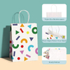 Recyclable Bulk Birthday Party Paper Shopping Bags Color Retail Gift Bag with Handling for Special Occasions