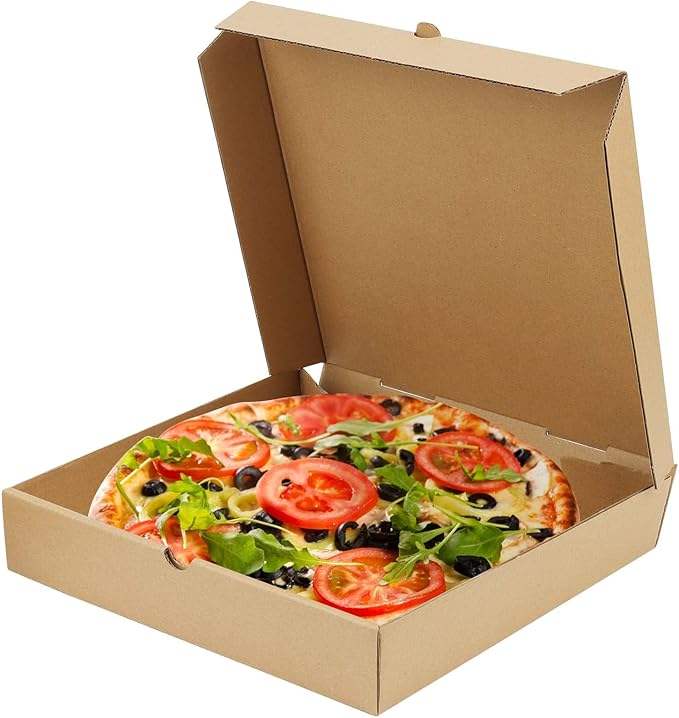 Cardboard Pizza Box Pizza Takeout Boxes for Kitchen Cafes Restaurant Party and Camping Custom Pizza Box
