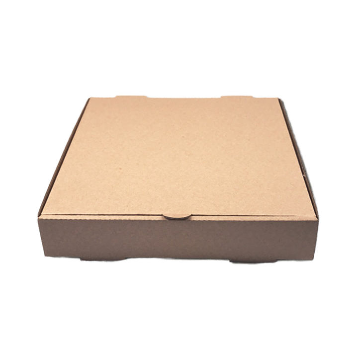 Printed Logo Greaseproof Recyclable Kraft Paper Budget-Friendly Takeout Packaging for Small Businesses Custom Pizza Boxes