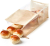 Packages Toast Bag with Window Kraft Tin Tie Label Lock Healing Bag Packaging Pastry Popcorn Custom Bread Bags