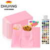Small pink Paper Therapy Bags Candy Kraft Paper Bags Loose Snacks Popcorn Candy Sandwich Party